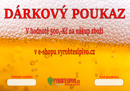 Dárkový poukaz v hodnotě 500,-Kč