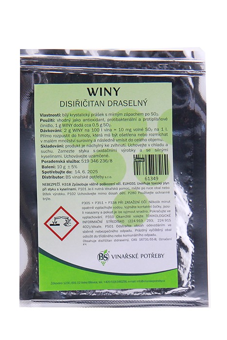 Pyrosulfit - disiřičitan draselný 10g