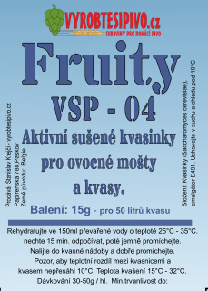 Kvasinky Fruity VSP-04 - pro ovocné kvasy